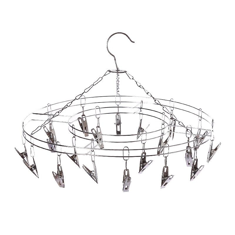 多功能圆形晾衣架晾袜子铁艺内裤晾晒架宝宝家用大号多夹子儿童衣|ruв категории получать отделка, прачечная/солнце/уход, вешалка - от Buy2taobao.com для оказания профессиональной услуги покупки агента Taobao