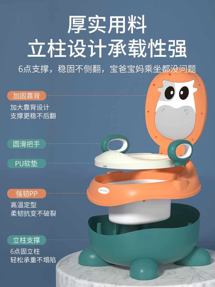 儿童马桶坐便器男孩女宝宝便盆婴儿幼儿大号尿盆小孩尿桶厕所神器