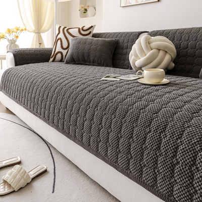 轻奢高级感皮沙发垫子四季通用