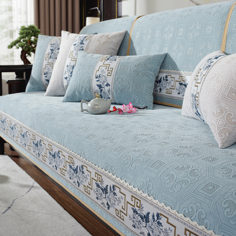 雪尼尔防滑简约现代组合沙发发