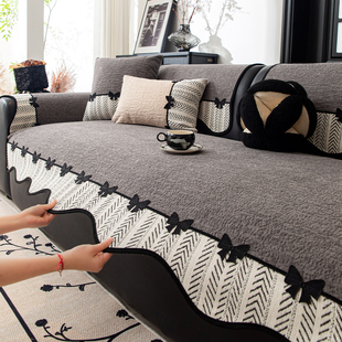 沙发垫冬2026新款四季通用固定防滑高级感沙发坐垫子套罩盖布巾座