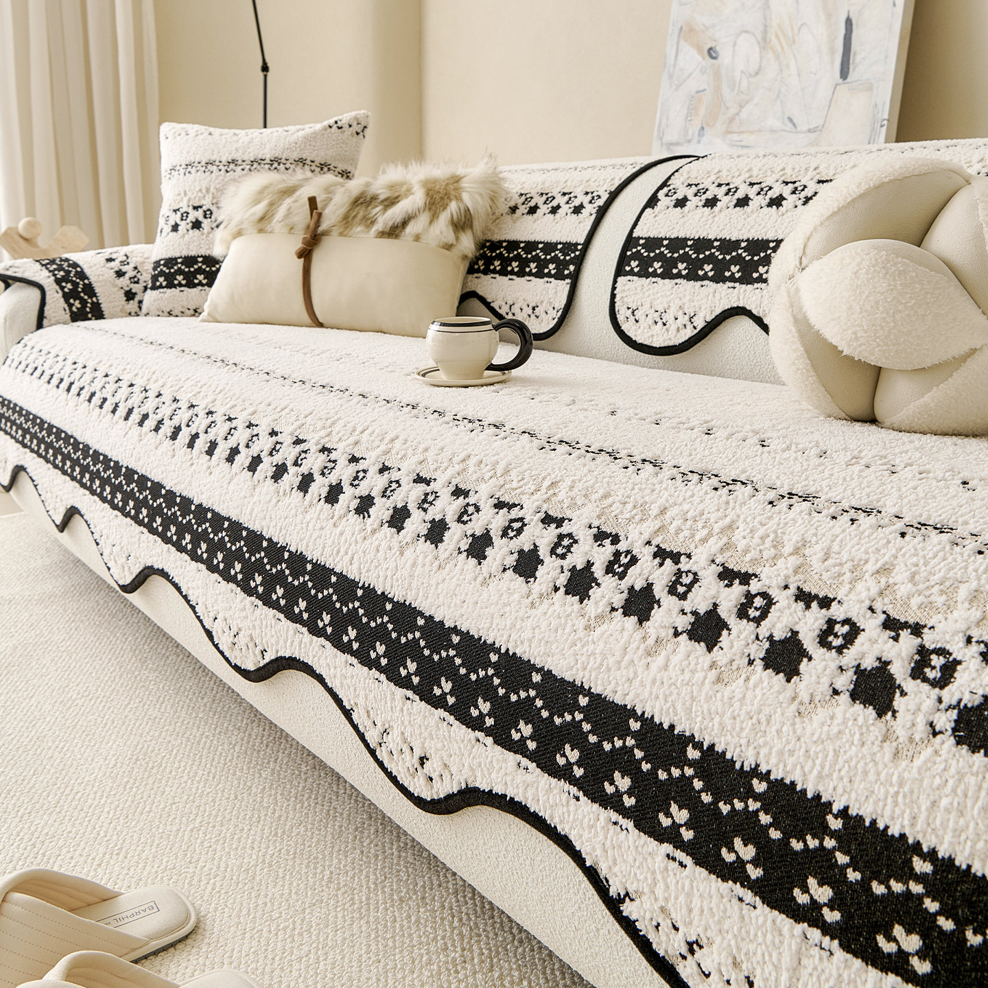 沙发垫冬2025新款四季通用高级感固定防滑沙发盖布巾坐垫子套罩座,居家布艺,沙发垫,淘宝优惠券,粉丝福利购,淘宝优惠卷