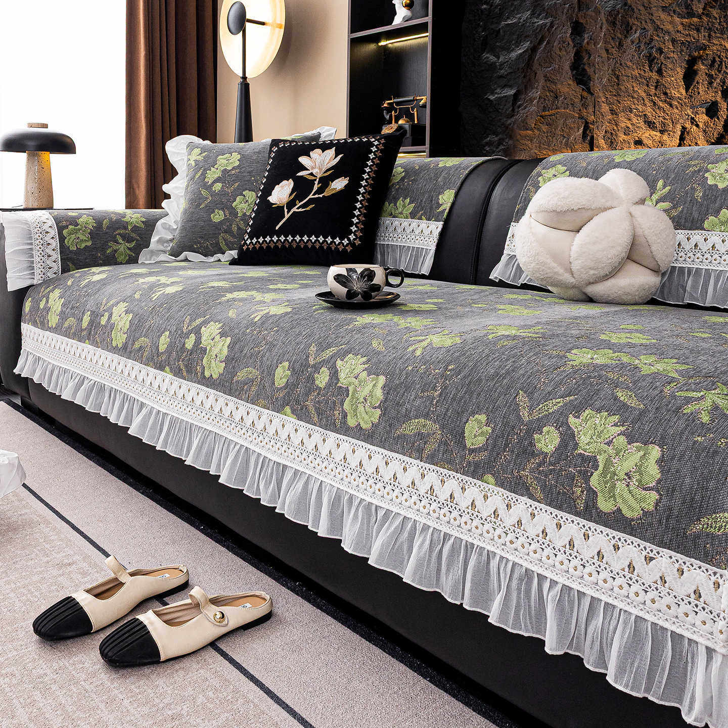 轻奢高级感沙发垫四季通用2025新款固定防滑皮沙发盖布巾坐垫套罩,居家布艺,沙发垫,淘宝优惠券,粉丝福利购,淘宝优惠卷