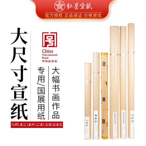 红星宣纸大尺寸书法画画国展宣纸