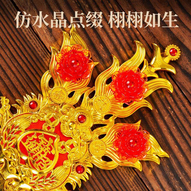 潮汕金花供佛春花家用插香炉地主锦花神花拜老爷用品供奉招财摆件