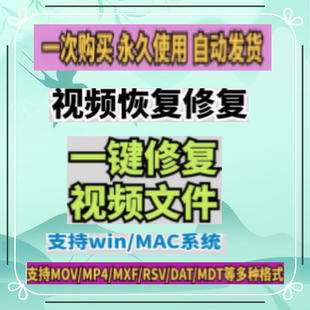 损坏MP4视频修复软件断电恢复工具短片导出摄像机视频文件修复