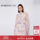宝姿PORTSPURE女装 2025秋冬新品 经典 商场同款 度假浪漫长袖 连衣裙