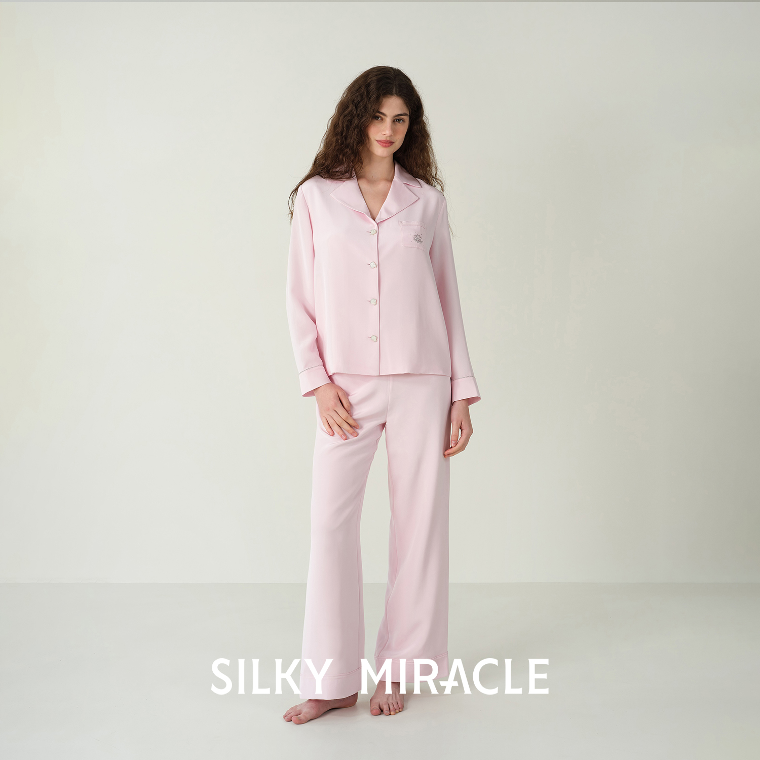 SILKYMIRACLE女真丝双层睡衣