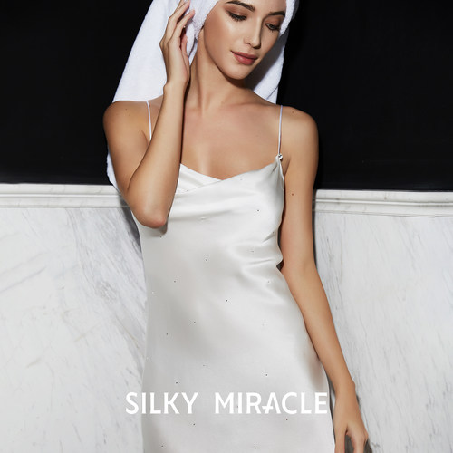 SILKYMIRACLE真丝吊带裙芭比