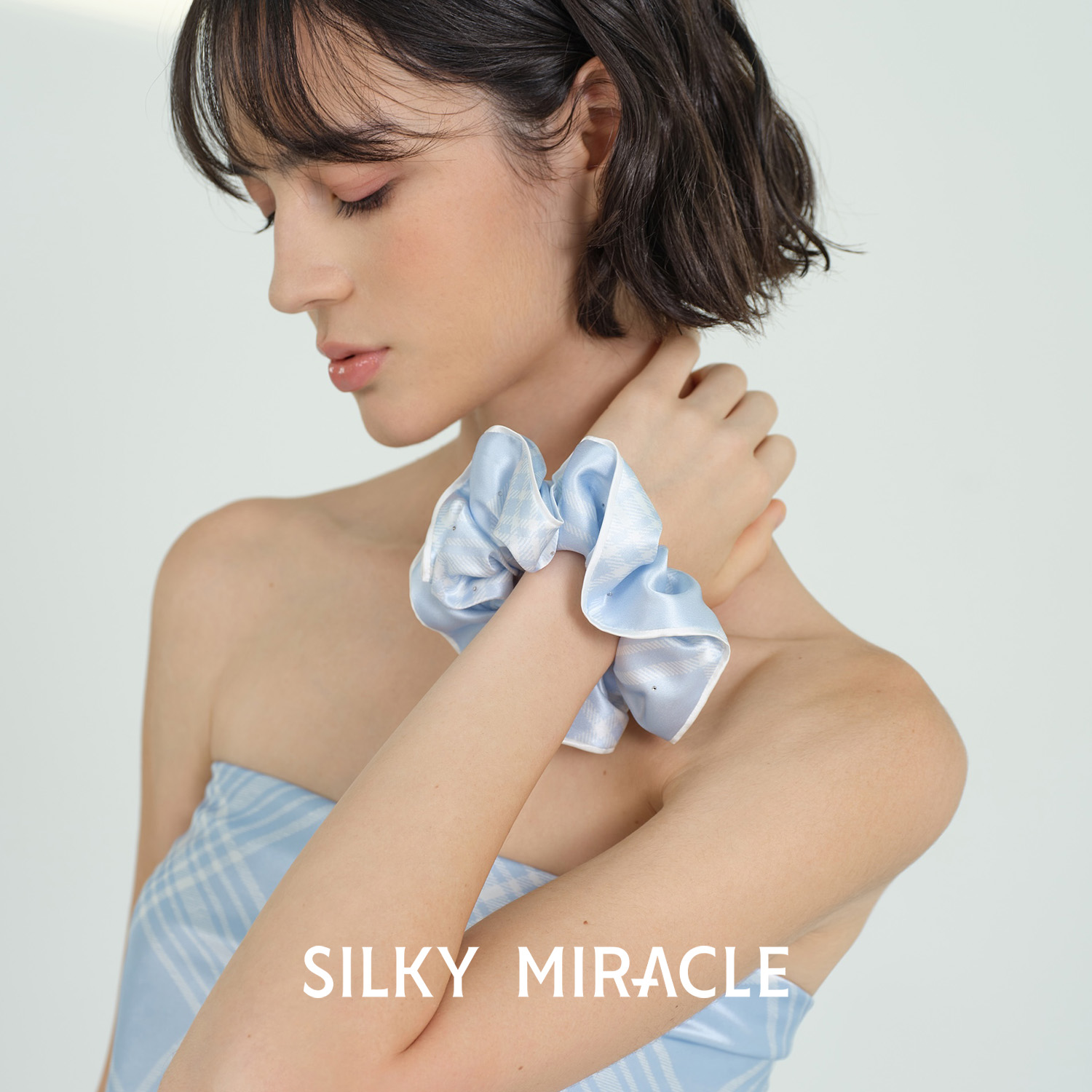 SILKYMIRACLE真丝发圈小清新