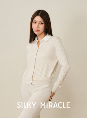 SILKY MIRACLE真丝羊绒针织睡衣CloudKnit提花桑蚕丝家居服可外穿