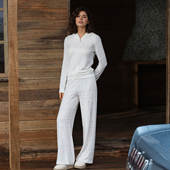 SILKY 家居服春 Isle睡衣高级感女可外穿套装 MIRACLE针织帽衫 Fair