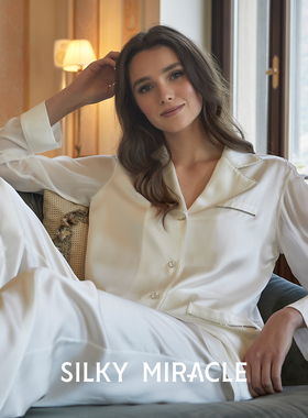 SILKY MIRACLE雪纺真丝水钻家居服FAIRY桑蚕丝睡衣女士可外穿