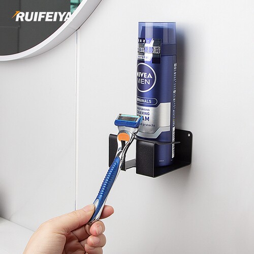 刮胡刀剃须泡沫墙壁免打孔收纳架