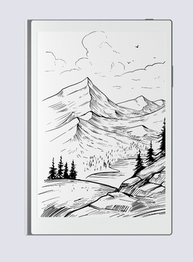 瀚彩mini 7.8寸反射屏阅读器 8+256g Rlcd彩色类纸屏护眼平板