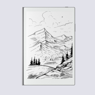 256g Rlcd彩色类纸屏护眼平板 7.8寸反射屏阅读器 瀚彩mini