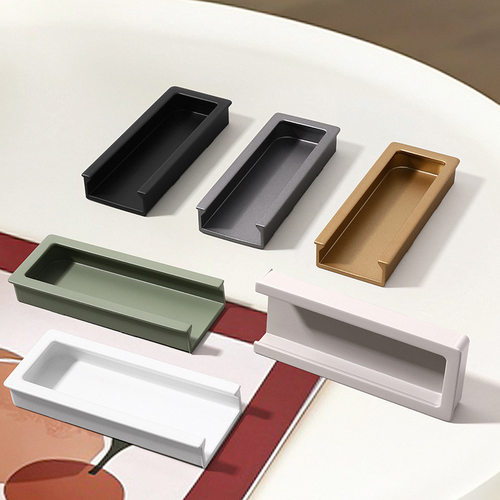 U型嵌入式隐藏开槽拉手