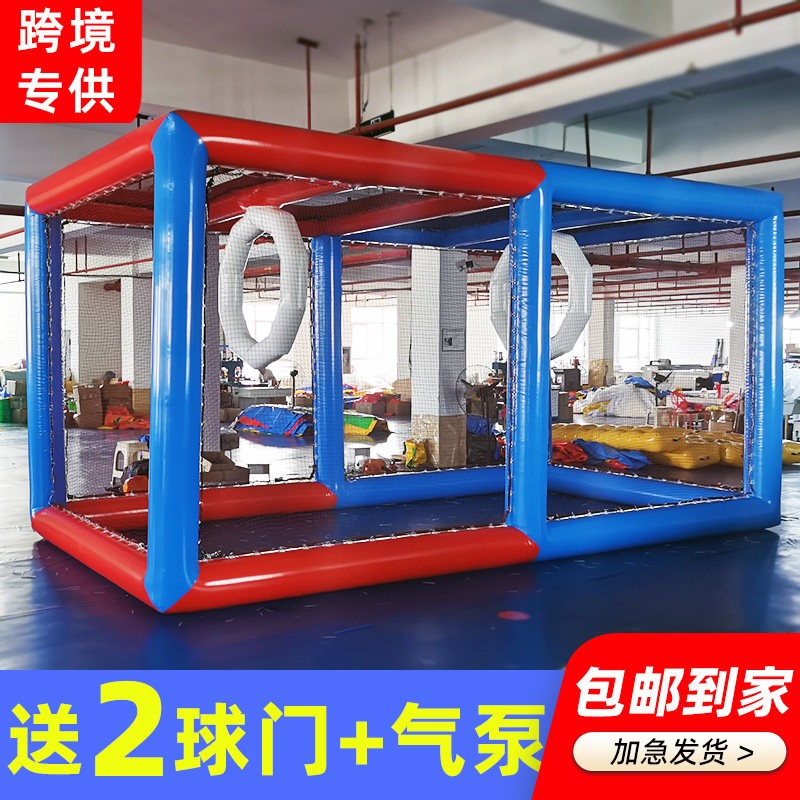 充气无人机足球场地竞技比赛场地图片