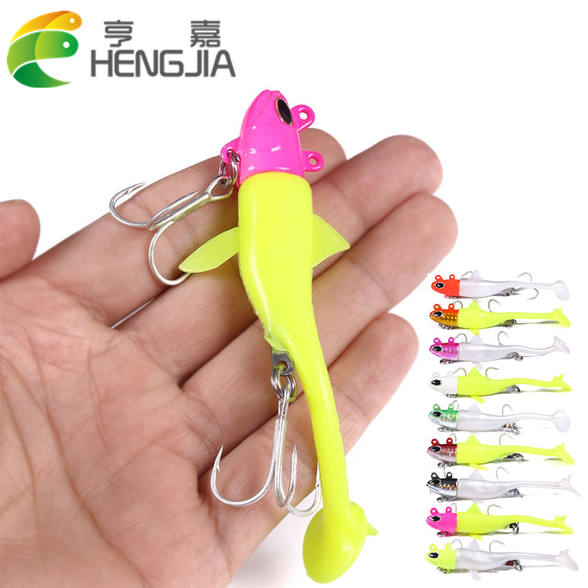 HENG JIA冰钓饵 铅头钩包铅鱼10g-55g路亚饵远投冬季鱼饵软饵