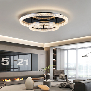 客厅吸顶灯2025新款简约现代大气圆形意式极简高级感护眼大厅主灯