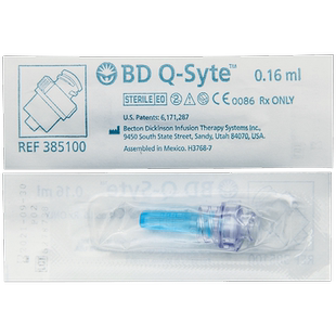 BD碧迪接头无针输液正压接头Q-syte PICC中央静脉置管接头385100