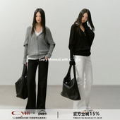 CyNi 外套透气舒适 针织开衫 疏影捕光 天丝亚麻立体编织蝙蝠袖