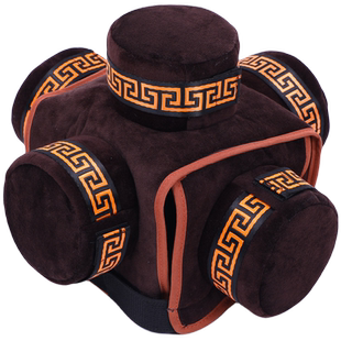 头部底部镂空艾灸盒随身灸家用无烟艾灸帽热敷帽偏头疼失眠头疗罐