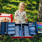 水彩笔开 画笔套装 学季 儿童水彩画 水溶性彩色笔36色幼儿 套装 新款