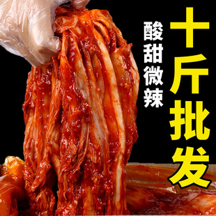 韩国泡菜正宗辣白菜手工10斤免切商用韩式 下饭菜酸整箱净重5000g