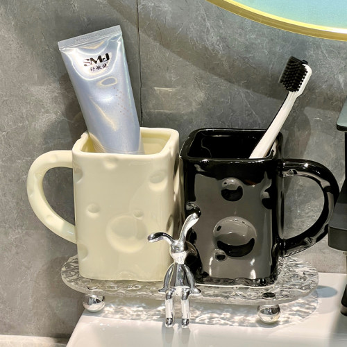 轻奢漱口杯洗漱杯套装情侣刷牙杯子刷牙家用牙缸牙杯高颜值口杯