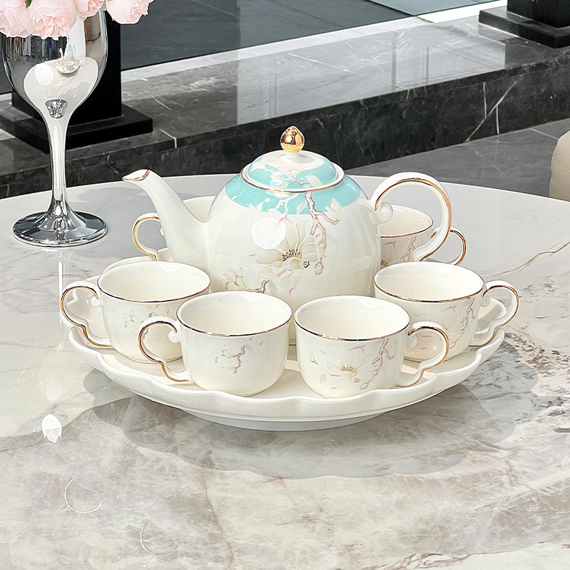 中国风高档轻奢陶瓷茶具套装2025新款水杯家用客厅茶杯乔迁送礼盒