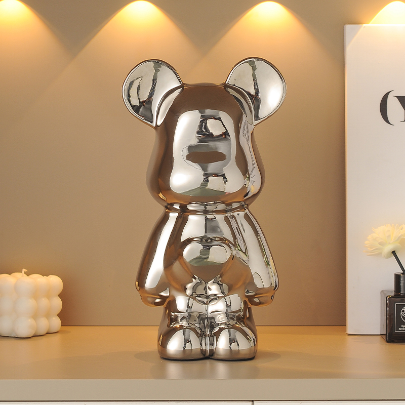 网红暴力熊高档套装摆件客厅玄关电视柜酒柜展示柜轻奢家居装饰品