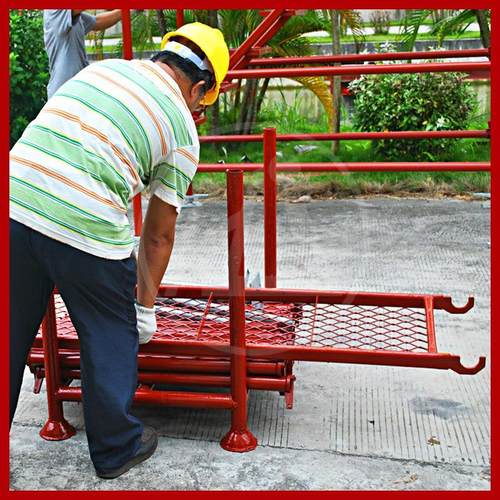 厂家船舶盘扣式脚手架承插式圆盘灯光舞台刷漆型钢管支架