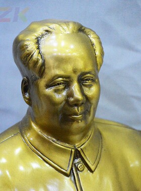 韶山毛爷爷坐像 主席铜像办公桌面平安摆件家居客厅伟人坐像.2