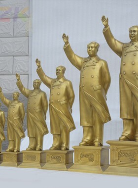 韶山主席铜像全身站像 家居客厅摆件 毛爷爷挥手铜雕塑像.2