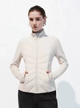 SH&UR2025冬季新款女装休闲简约绗缝收腰羽绒服外套UWM150038#