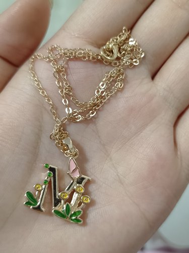 M绿色绿化新款洋气锁骨链小众时尚甜美