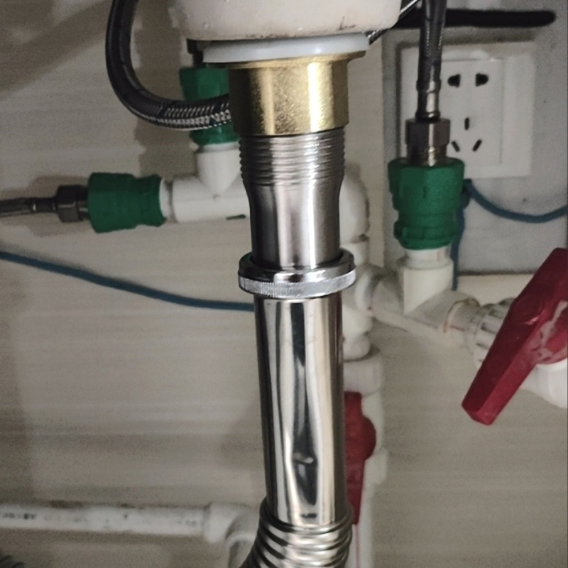 面盆下水器不锈钢洗脸池配件漏水塞洗手盆下水管神器墙排套装