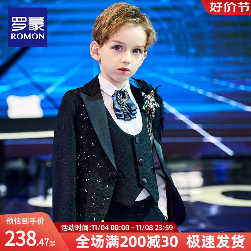 罗蒙儿童礼服男童小西装花童礼服套装婚礼钢琴表演服演出服主持人怎么看?