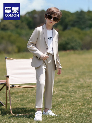 Осеннее платье для мальчиков, детский классический костюм, комплект для отдыха, в британском стиле