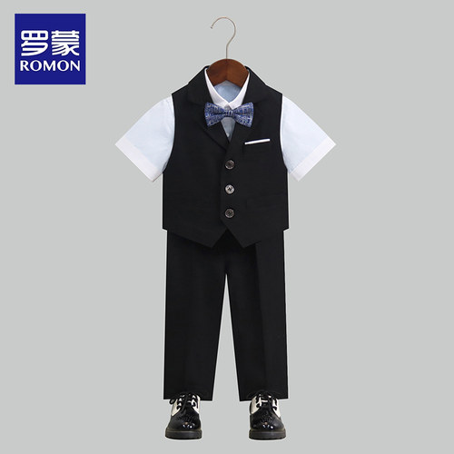 罗蒙男童礼服套装花童小西装