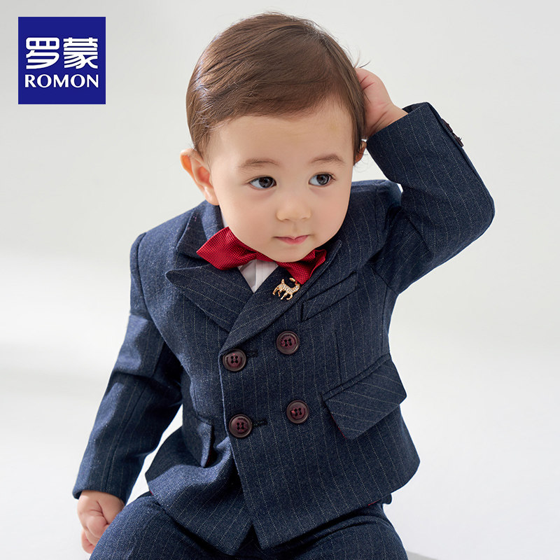 男童儿童西装罗蒙英伦风