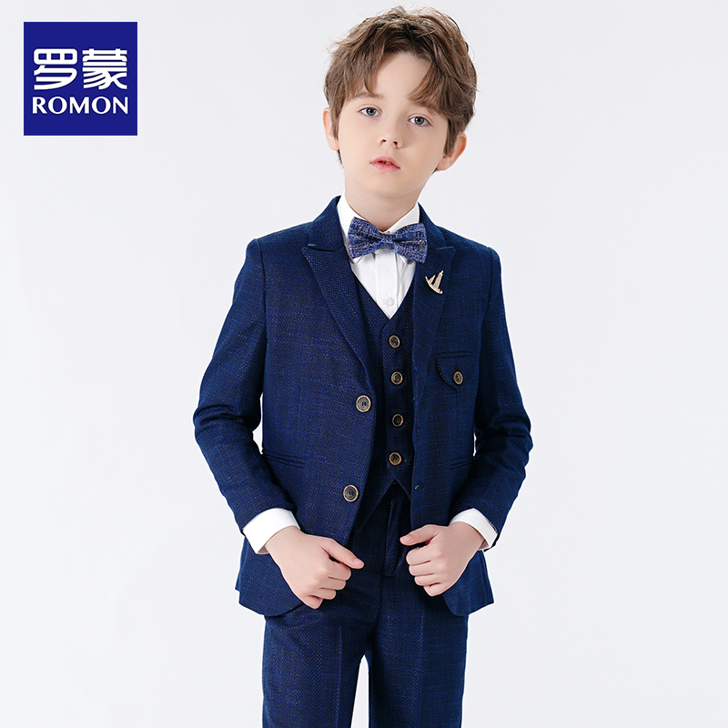 罗蒙西装男童韩版儿童礼服