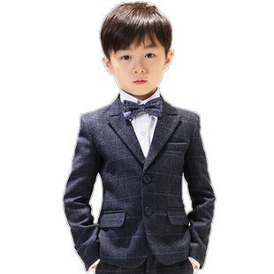 罗蒙儿童西装套装男童2025新款钢琴演出服主持人礼服中大童小西服