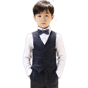 罗蒙儿童礼服男童西装套装小主持人钢琴演出服男孩花童中大童西服