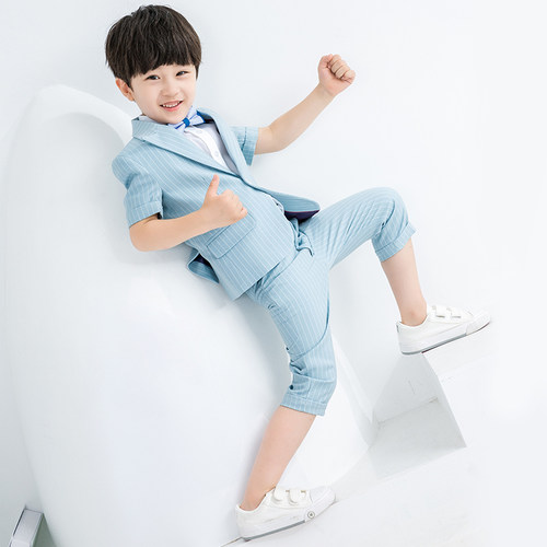 罗蒙男童套装西服主持人钢琴