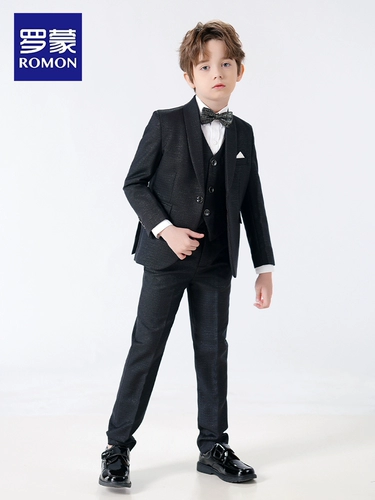 Детский классический костюм для мальчиков, платье девочки цветочницы, наряд для музыкальных выступлений