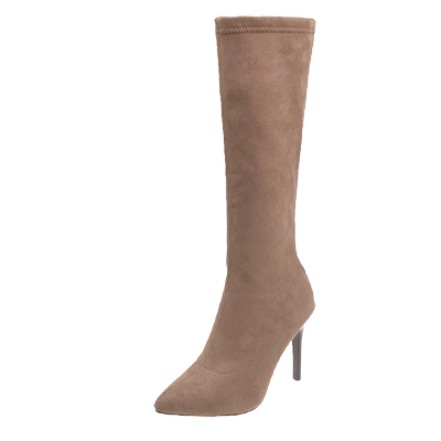 长筒靴细跟长筒靴洛菲岚英伦风