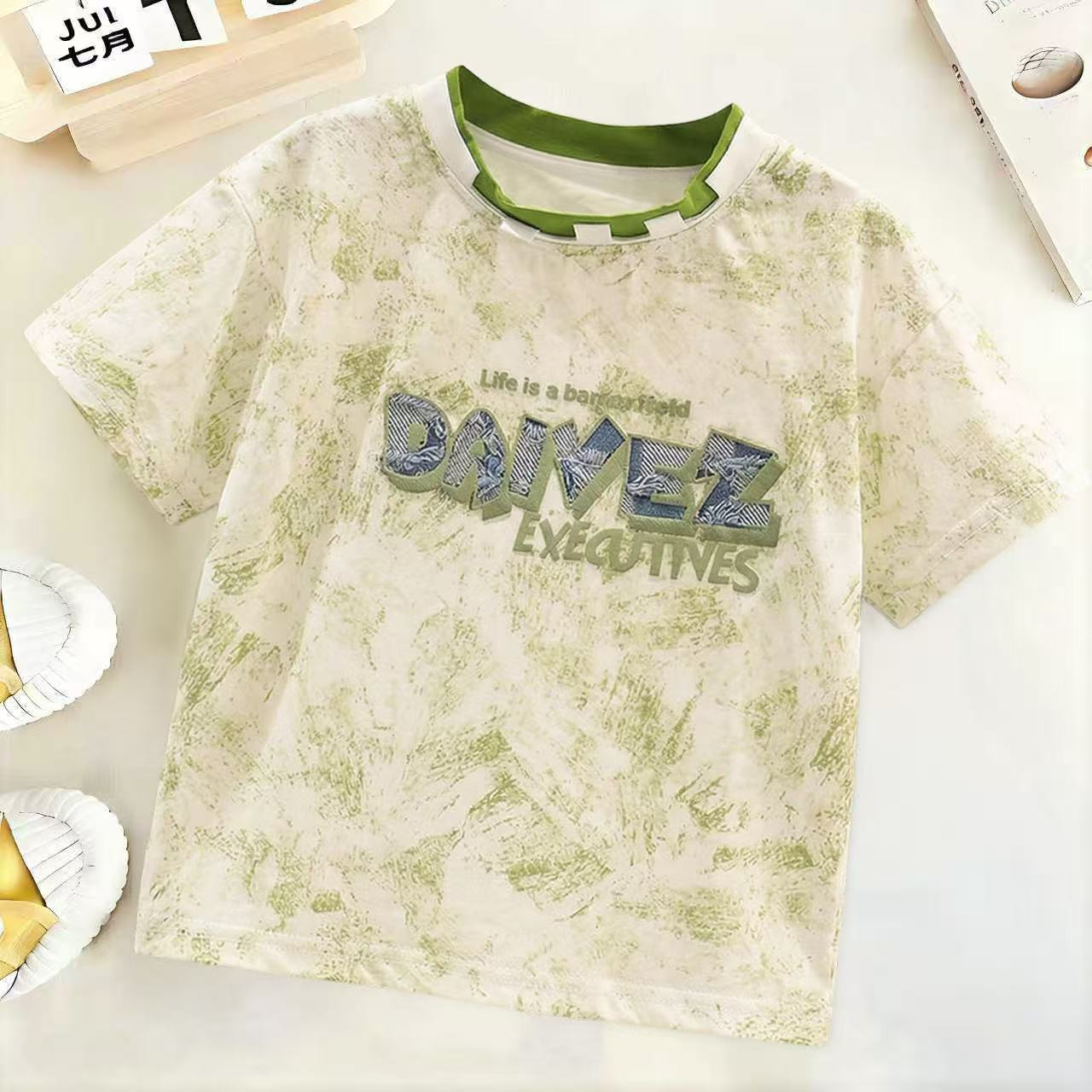 帅气童装夏季男童短袖t恤2026新款儿童洋气上衣宝宝时髦婴儿夏装