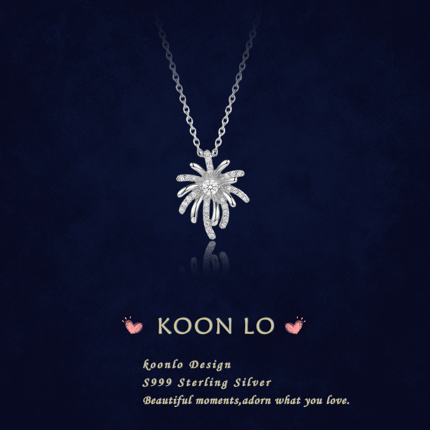 KL「满天星」烟花项链女S999纯银小众ins火花锁骨链吊坠闺蜜礼物
